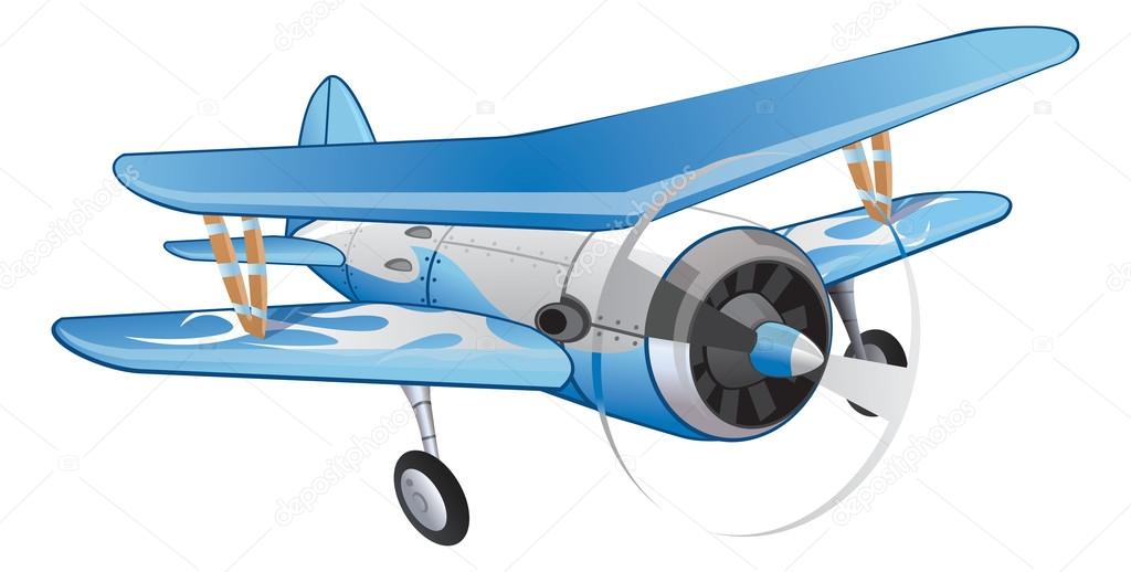 Biplane, illustration