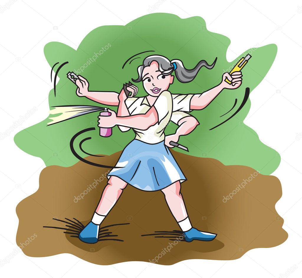 Self-Defense, illustration