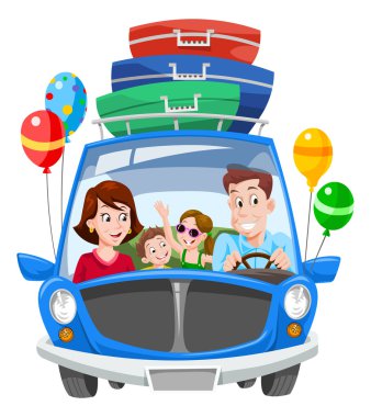 Aile tatil, illüstrasyon