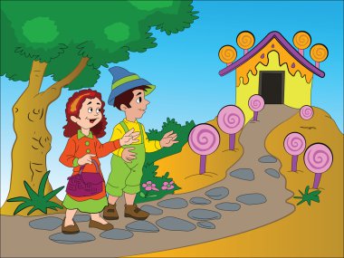 Hansel ve gretel, illüstrasyon