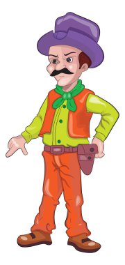 Kovboy, illüstrasyon