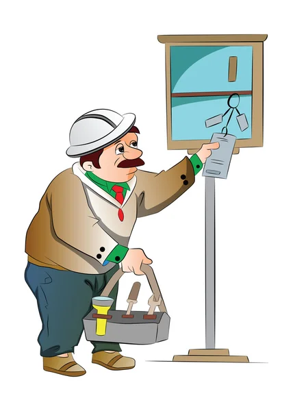 Maintenance Guy, ilustrasi - Stok Vektor