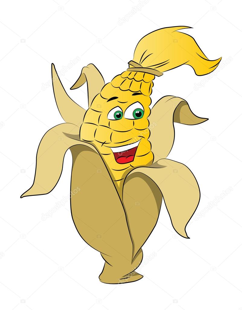 Corn on a Cob, illustration