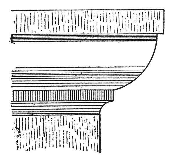 Quadrante, gravura vintage — Vetor de Stock