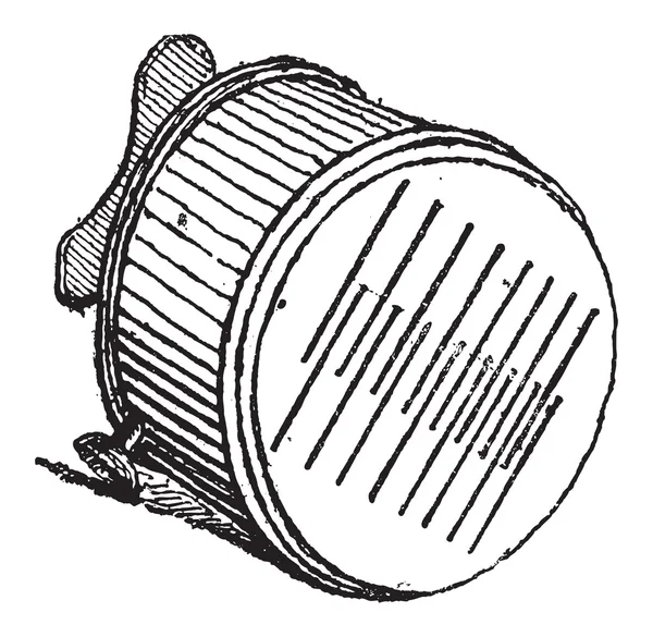 Скарификатор, винтажная гравировка — стоковый вектор
