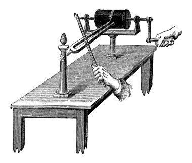 vibroscope, antika gravür