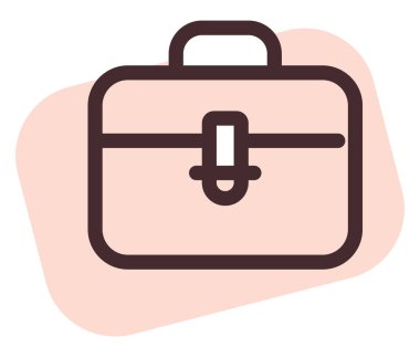 Banka portofoliosu, illüstrasyon, vektör, beyaz arkaplan üzerinde.