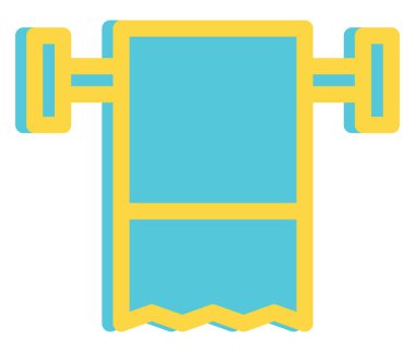 Tuvalet kağıdı, illüstrasyon, vektör, beyaz arka planda..