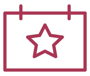 Beyaz arkaplanda doğum günü takvimi, illüstrasyon, vektör.