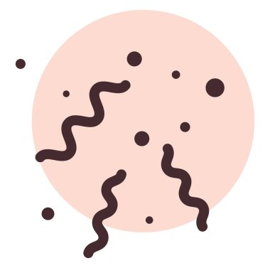 Beyaz arkaplanda doğum günü konfetisi, illüstrasyon, vektör.