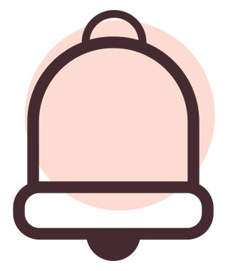 Noel çanı, illüstrasyon, vektör, beyaz arka planda.