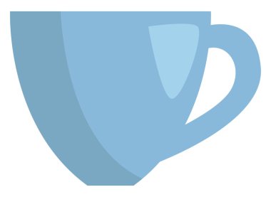 Beyaz arkaplanda cam bardak, illüstrasyon, vektör..