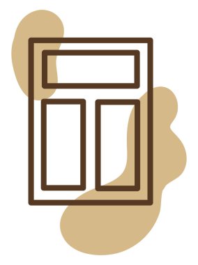 Beyaz arkaplanda pencere tamiri, illüstrasyon, vektör.