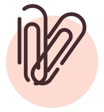 Beyaz arkaplanda iki ataç, illüstrasyon, vektör..