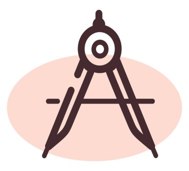 Eğitim kalibreli, illüstrasyon, vektör, beyaz arka planda.