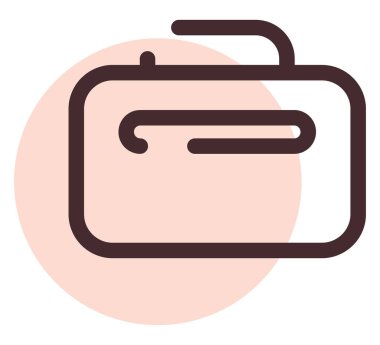 Okul çantası, illüstrasyon, vektör, beyaz arka planda..