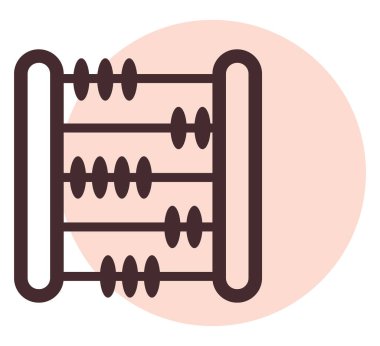 Beyaz arka planda eğitim aritmetiği, illüstrasyon, vektör.