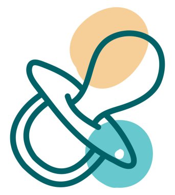 Bebek memesi, illüstrasyon, vektör, beyaz arka planda..