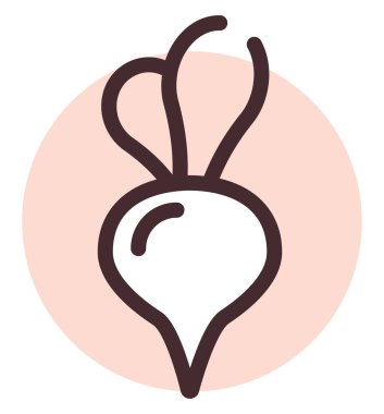 Taze pancar, illüstrasyon, vektör, beyaz arka planda..