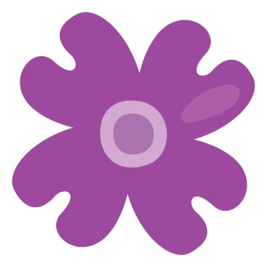 Beyaz bir arka planda mor renkli karides, illüstrasyon, vektör..