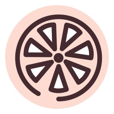 Beyaz arka planda bir dilim limon, illüstrasyon, vektör..