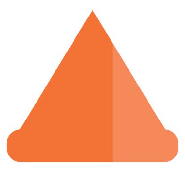 Beyaz arka planda pizza dilimi, illüstrasyon, vektör..