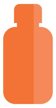 Su şişesi, illüstrasyon, vektör, beyaz arka planda..