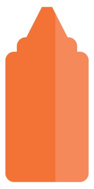 Ketçap şişesi, illüstrasyon, vektör, beyaz arka planda..