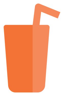 Plastik bardakta iç, illüstrasyon, vektör, beyaz arka planda..