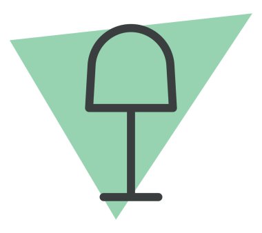 Yeşil lamba, illüstrasyon, vektör, beyaz arkaplan.