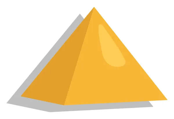 Afrikaanse Piramide Illustratie Vector Een Witte Achtergrond — Stockvector