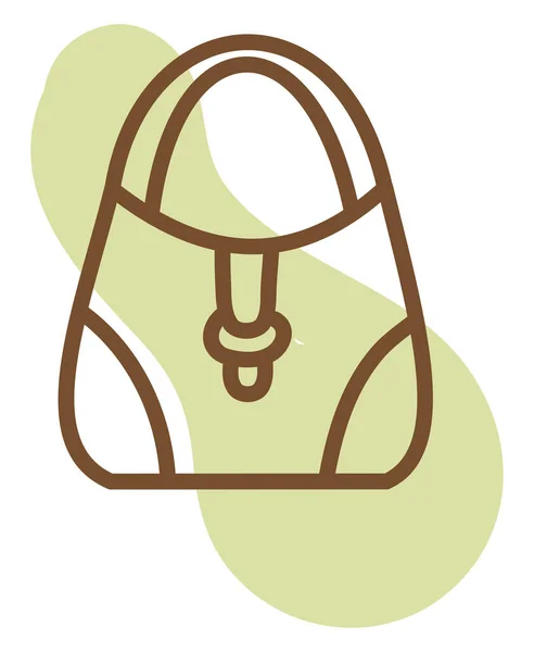 Sac Mode Vert Illustration Vecteur Sur Fond Blanc — Image vectorielle