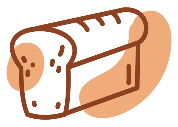 Brood Illustratie Vector Een Witte Achtergrond — Stockvector