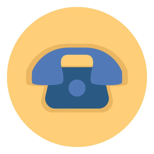 Blue Banking Telephone Illustration Vector White Background - Stok Vektor