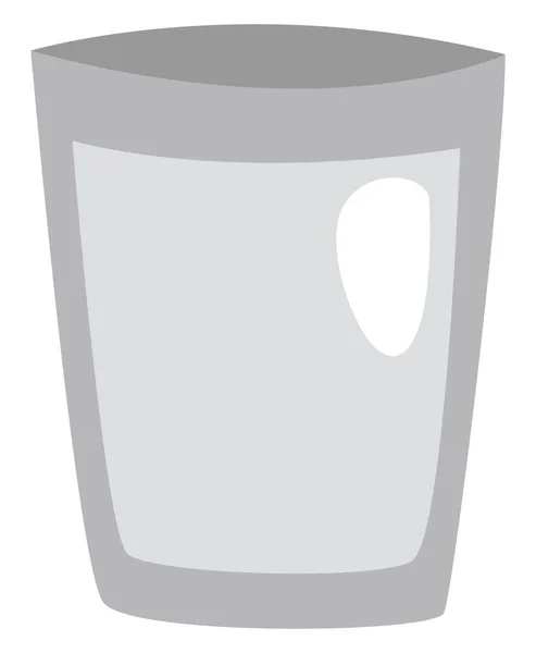 Leeg Glas Illustratie Vector Een Witte Achtergrond — Stockvector