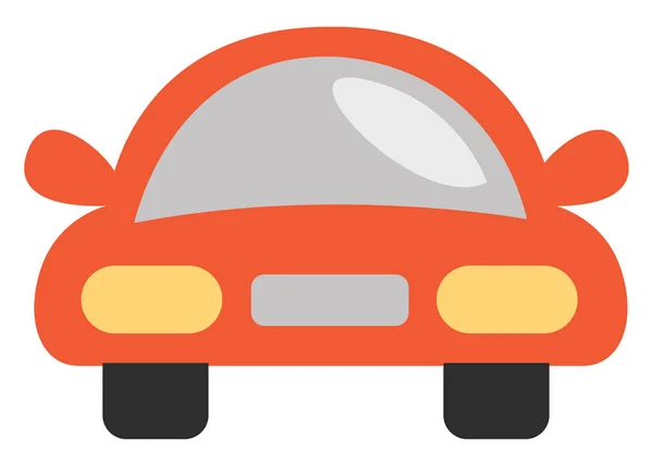 Orange Vehicle Illustration Vector White Background — Stock Vector