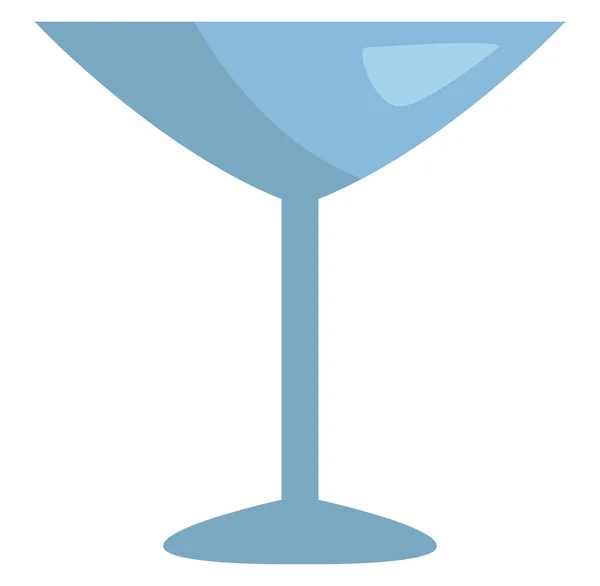 Cocktailglas Illustratie Vector Een Witte Achtergrond — Stockvector