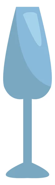 Champagne Glas Illustratie Vector Een Witte Achtergrond — Stockvector