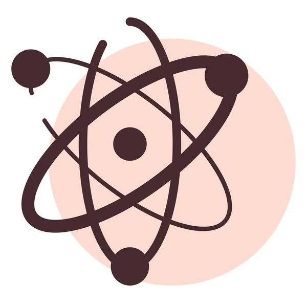 Kémiai Atom Illusztráció Vektor Fehér Alapon — Stock Vector