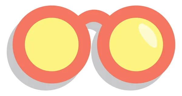 Studienbrille Illustration Vektor Auf Weißem Hintergrund — Stockvektor