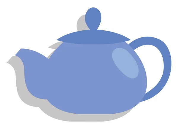 紫色茶壶 白色背景 — 图库矢量图片