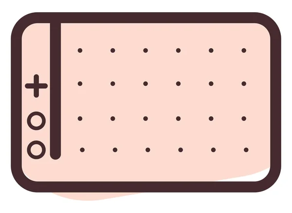 Grafik Tablet Illustration Vektor Auf Weißem Hintergrund — Stockvektor