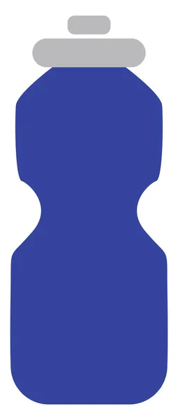 Blaue Turnhalle Wasserflasche Illustration Vektor Auf Weißem Hintergrund — Stockvektor
