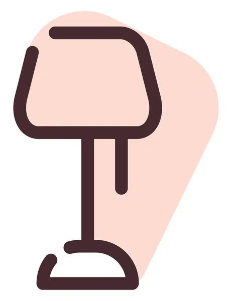 ピンクの小さなランプ イラスト ベクトル 白い背景 — ストックベクタ