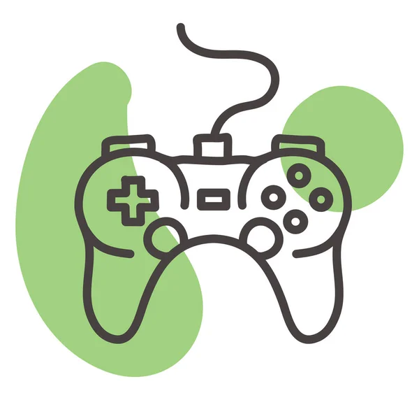 Spel Controller Illustratie Vector Een Witte Achtergrond — Stockvector