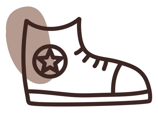 Zapatos Hipster Ilustración Vector Sobre Fondo Blanco — Vector de stock