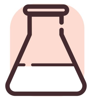 Beyaz arka planda kimyasal damar, illüstrasyon, vektör..