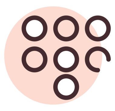 Beyaz arkaplandaki sayı defteri, illüstrasyon, vektör.