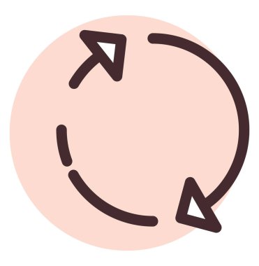 Telefon eşzamanlaması, illüstrasyon, vektör, beyaz arkaplan.