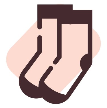 Çevrimiçi mağaza çorapları, illüstrasyon, vektör, beyaz arka planda.